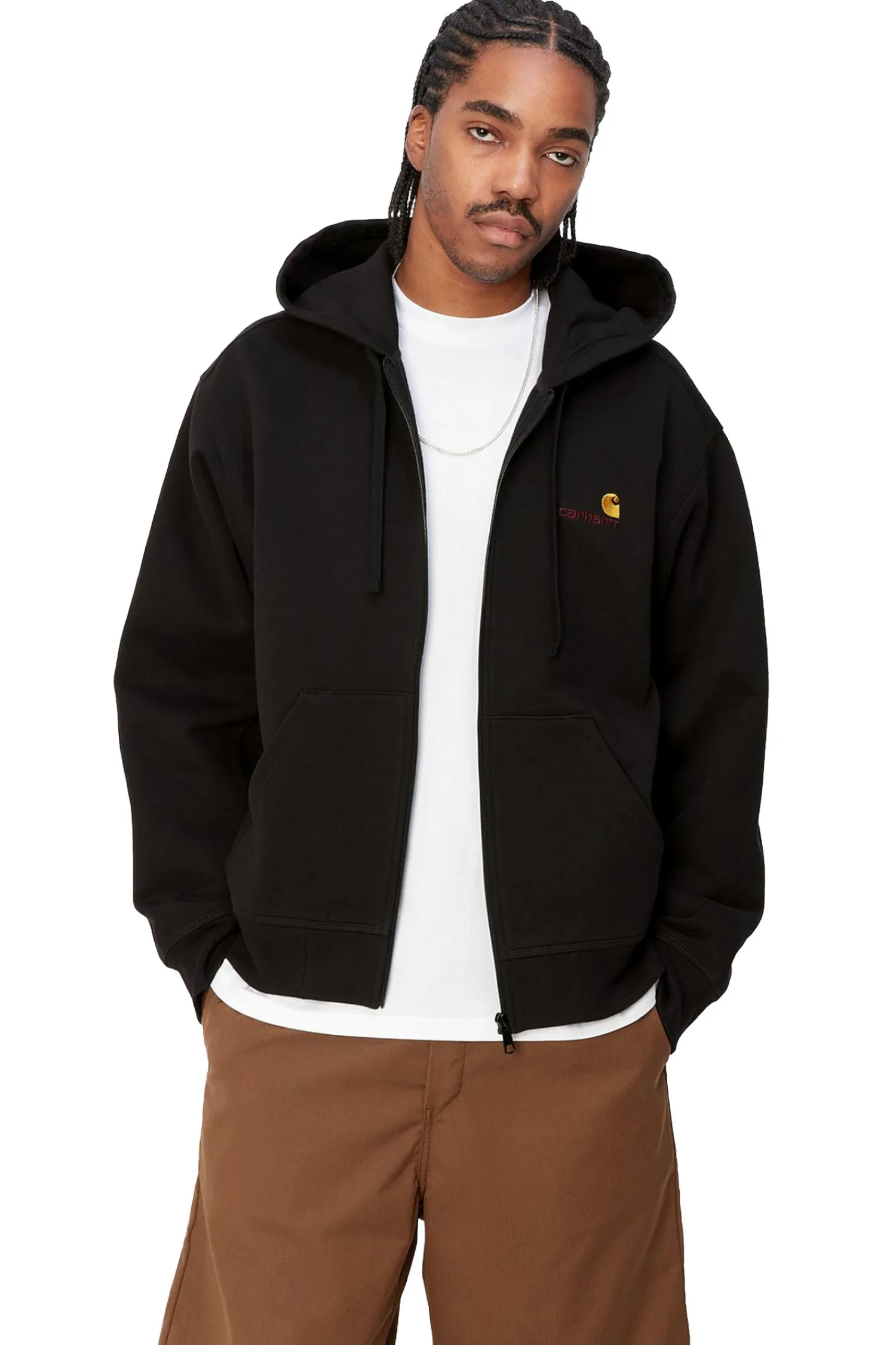 Carhartt WIP Bluza Rozpinana American Script- Bluzy Rozpinane