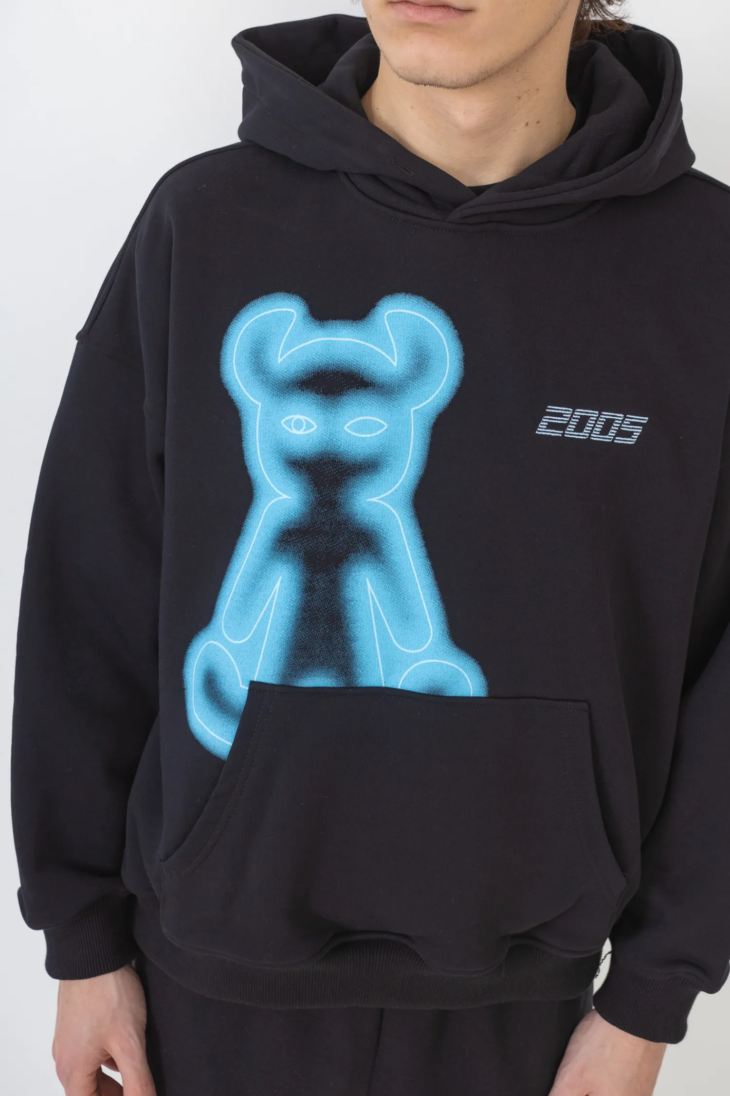 2005 Bluza Z Kapturem Airbrushed Horned- Bluzy Z Kapturem