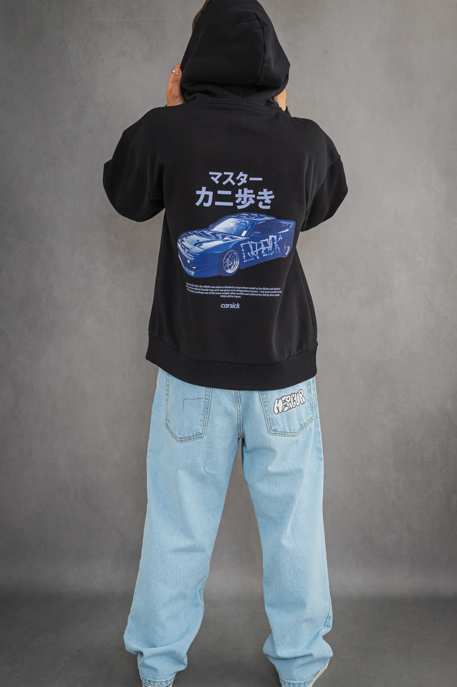 Carsick Bluza Z Kapturem Crabwalkers- Bluzy Z Kapturem