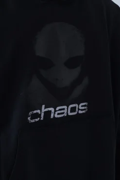 Chaos Bluza Z Kapturem Alien Distressed- Bluzy Z Kapturem
