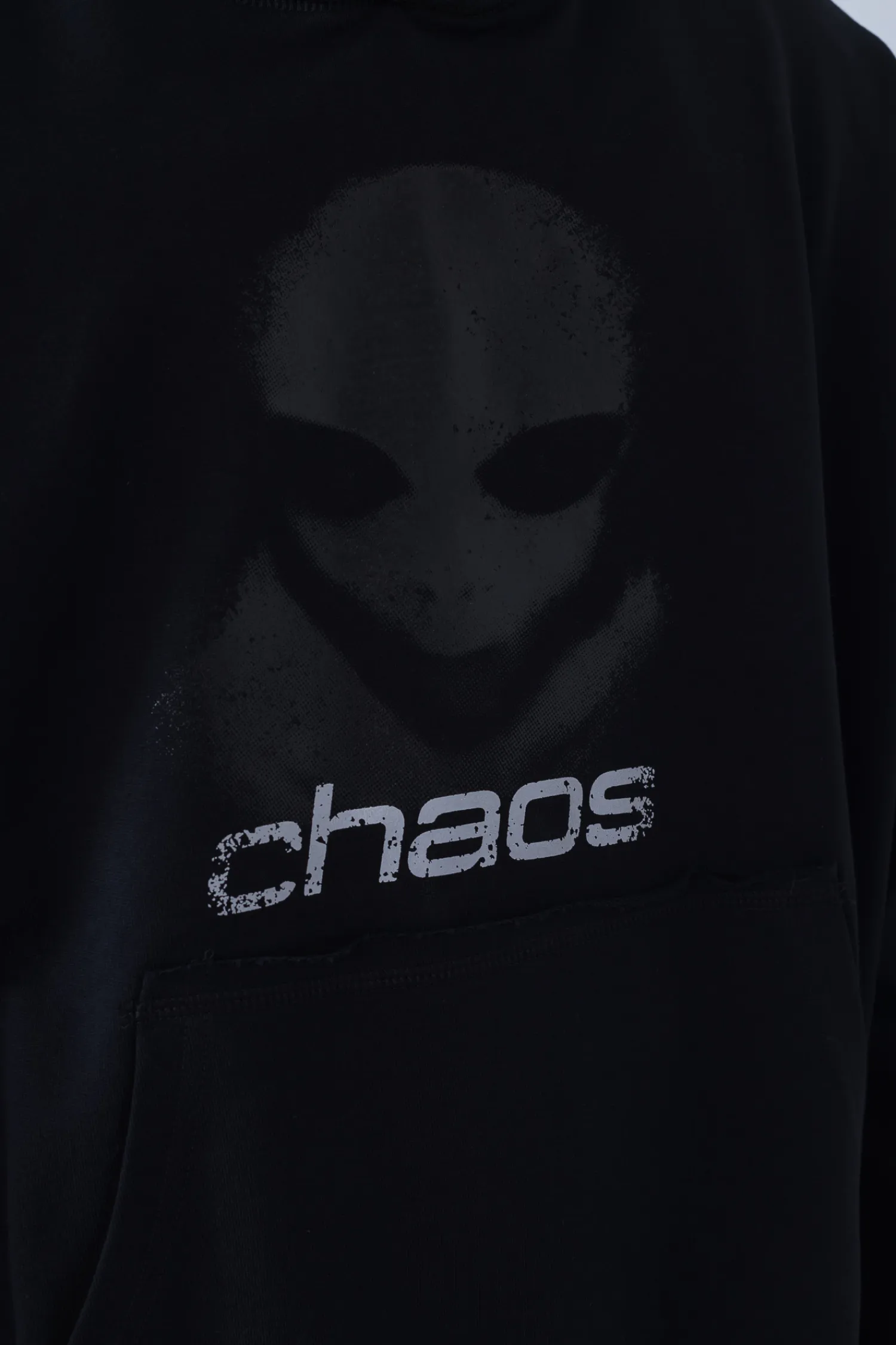 Chaos Bluza Z Kapturem Alien Distressed- Bluzy Z Kapturem