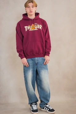 Thrasher Skateboard Mag. Bluza Z Kapturem Thrasher x Toy Machine Vortex- Thrasher X Toy Machine|Bluzy Z Kapturem