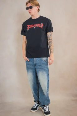 Thrasher Skateboard Mag. Koszulka Thrasher Chains- T-shirty