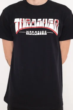 Thrasher Skateboard Mag. Koszulka Thrasher Firme Logo- T-shirty
