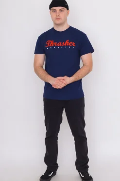 Thrasher Skateboard Mag. Koszulka Thrasher Script- T-shirty
