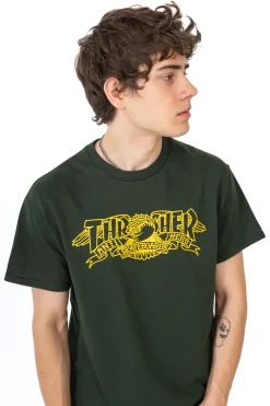 Thrasher Skateboard Mag. Koszulka Thrasher x Antihero Mag Banner- Thrasher Magazine X Antihero|T-shirty